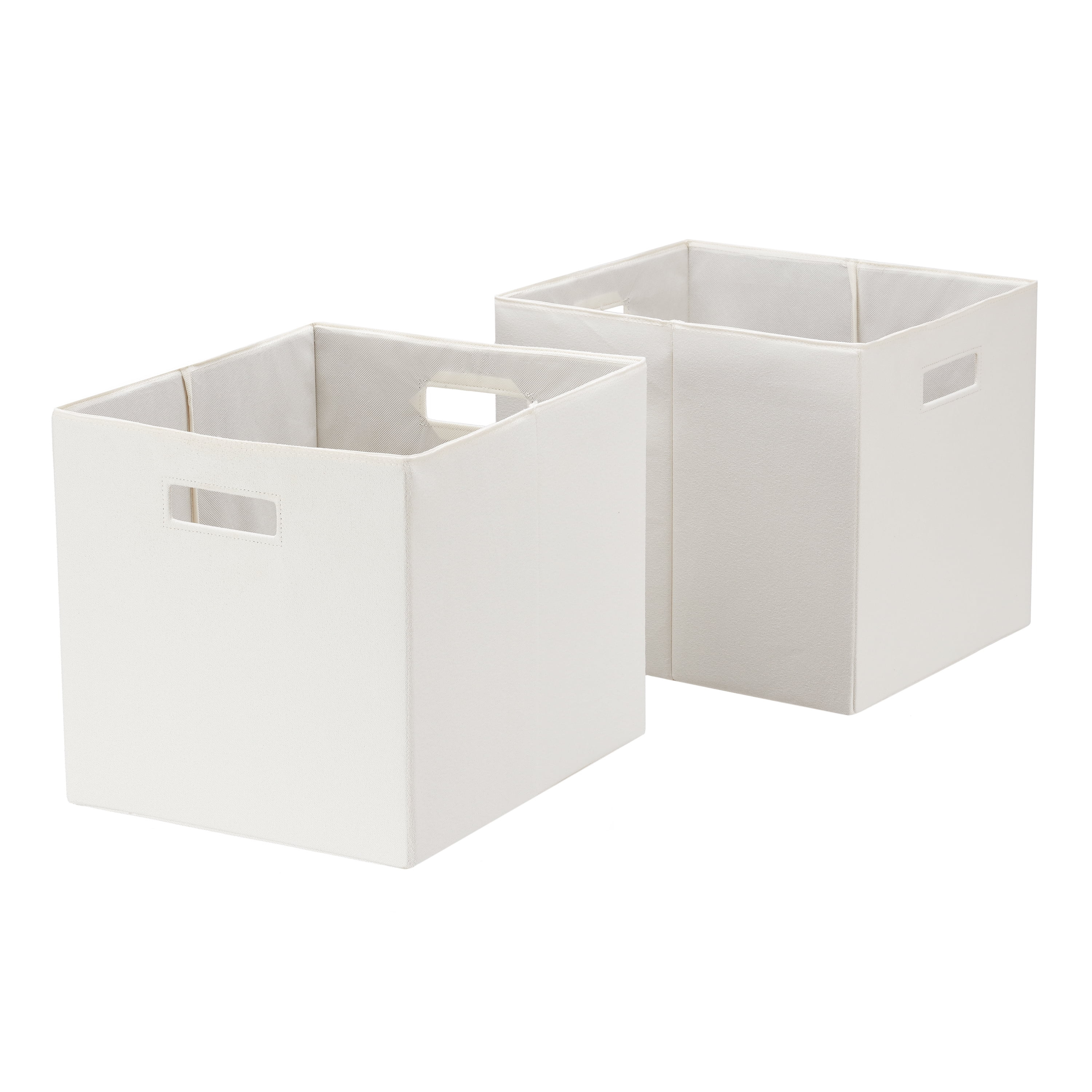 Better Homes & Gardens 10.56 Gallon Fabric Storage Bins, Vanilla Dream, 2 Count - Walmart.com | Walmart (US)