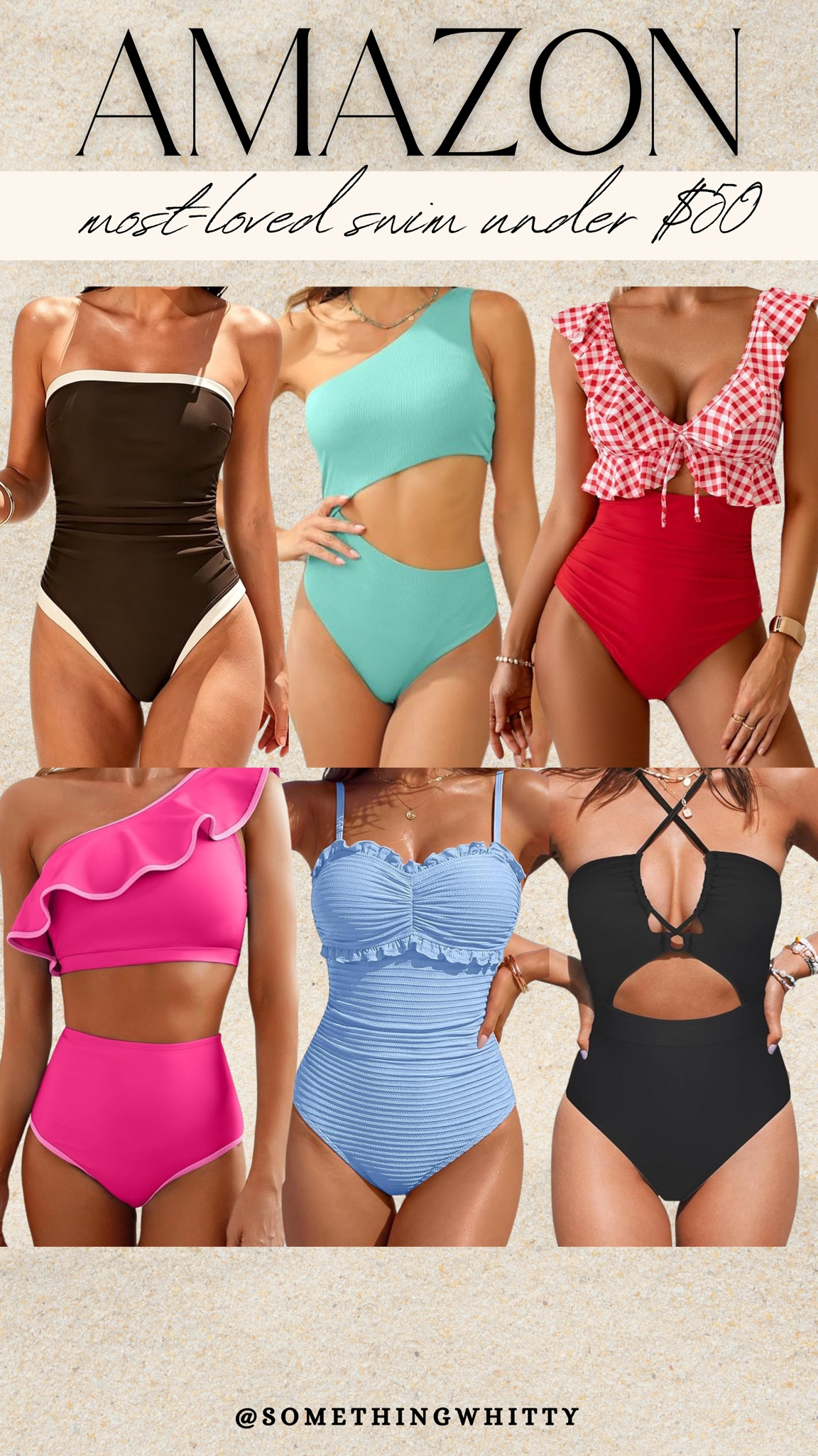 Found the perfect swimsuits on Amazon! Each one under $50 and so stylish. Perfect for a beach day. #beachready #amazonfinds #swimsuit #summerstyle #fashion

#LTKootd #LTKSeasonal #LTKSwim