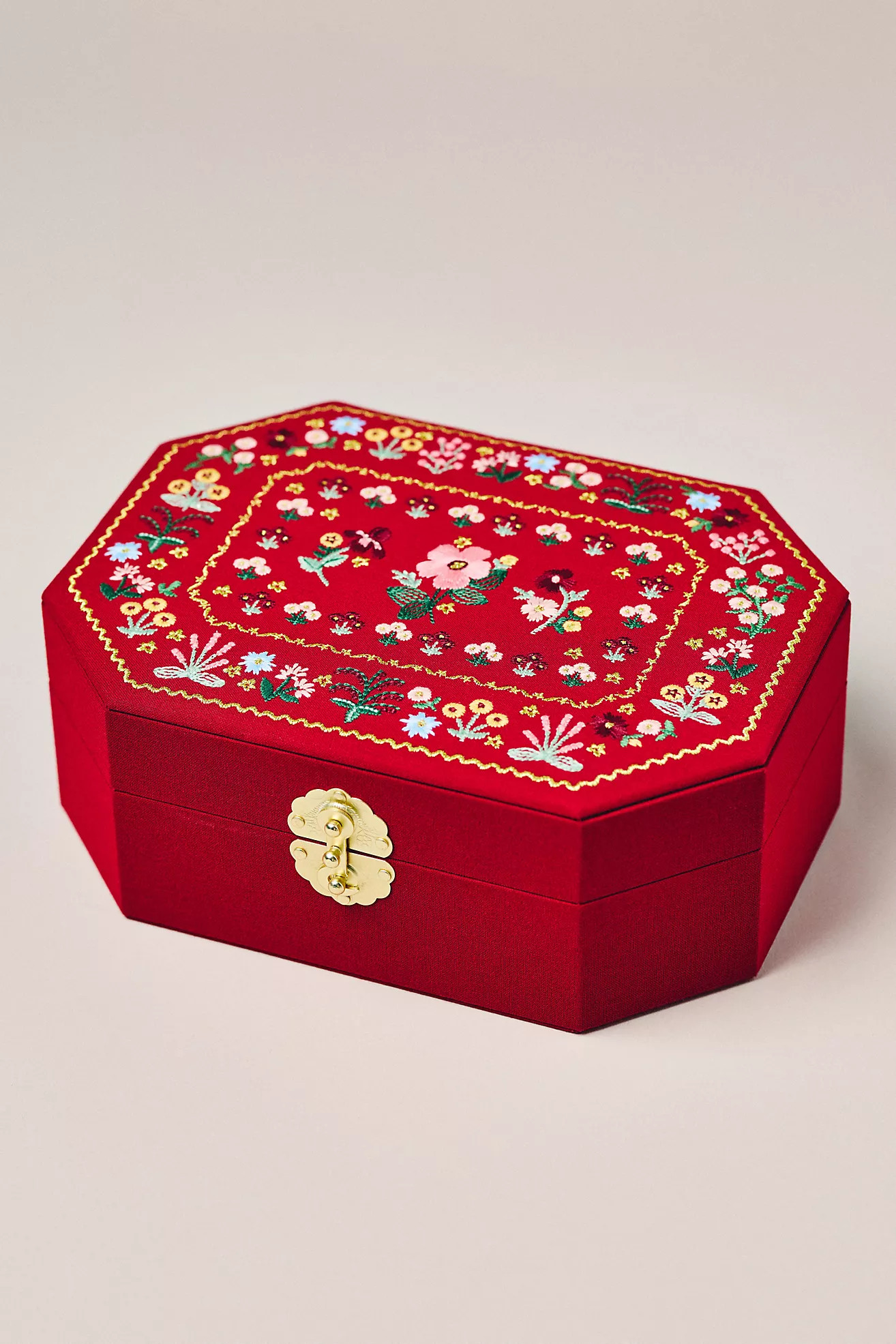 Gemma Embroidered Jewelry Box | Anthropologie (US)