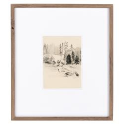 Serene II Illustration - 24.5x21.5 | Kathy Kuo Home