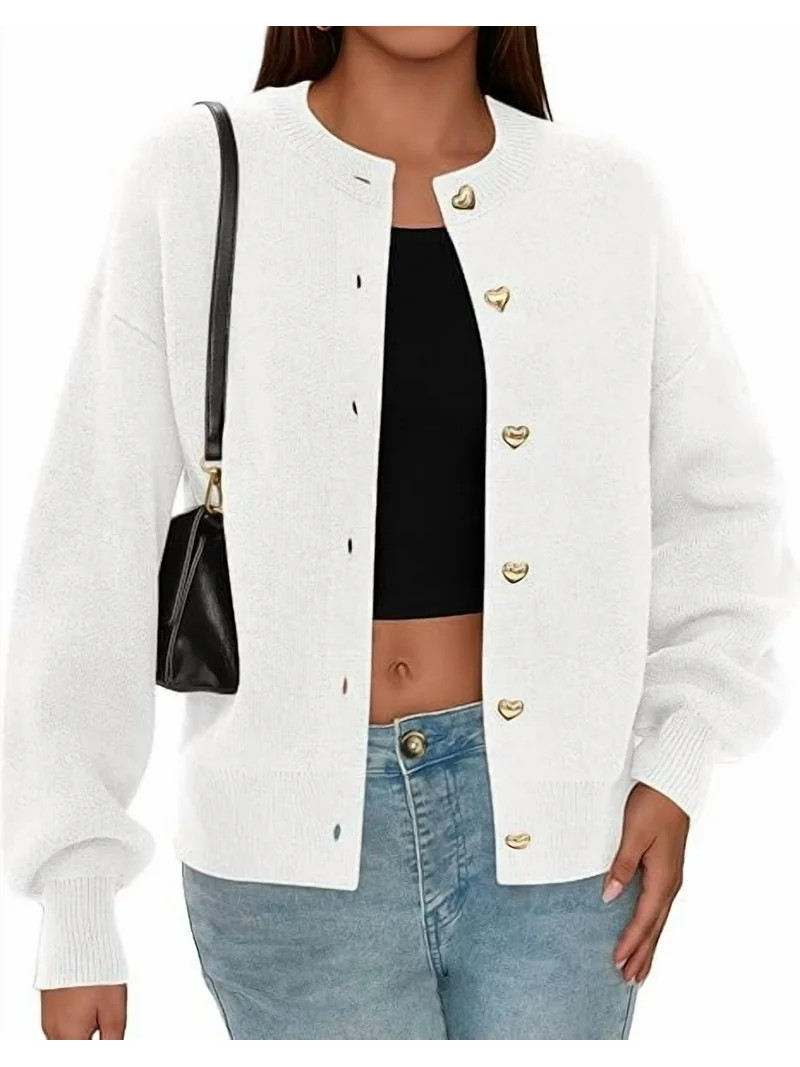 PRETTYGARDEN Cardigan Sweaters for Women Long Sleeve Open Front Button Down Trendy Fall Fashion K... | Walmart (US)