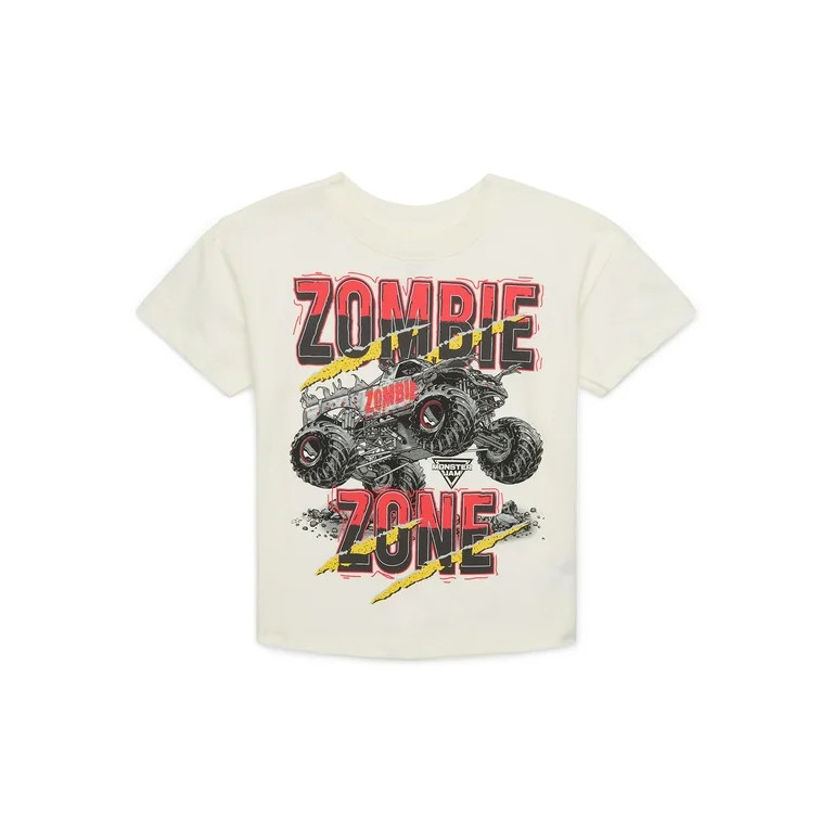 Monster Jam Toddler Boys Zombie Zone Graphic T-Shirt with Short-Sleeves, Sizes 12M-5T - Walmart.c... | Walmart (US)