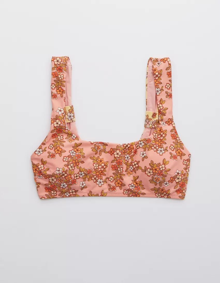 Aerie Bow Wide Strap Scoop Bikini Top | American Eagle Outfitters (US & CA)