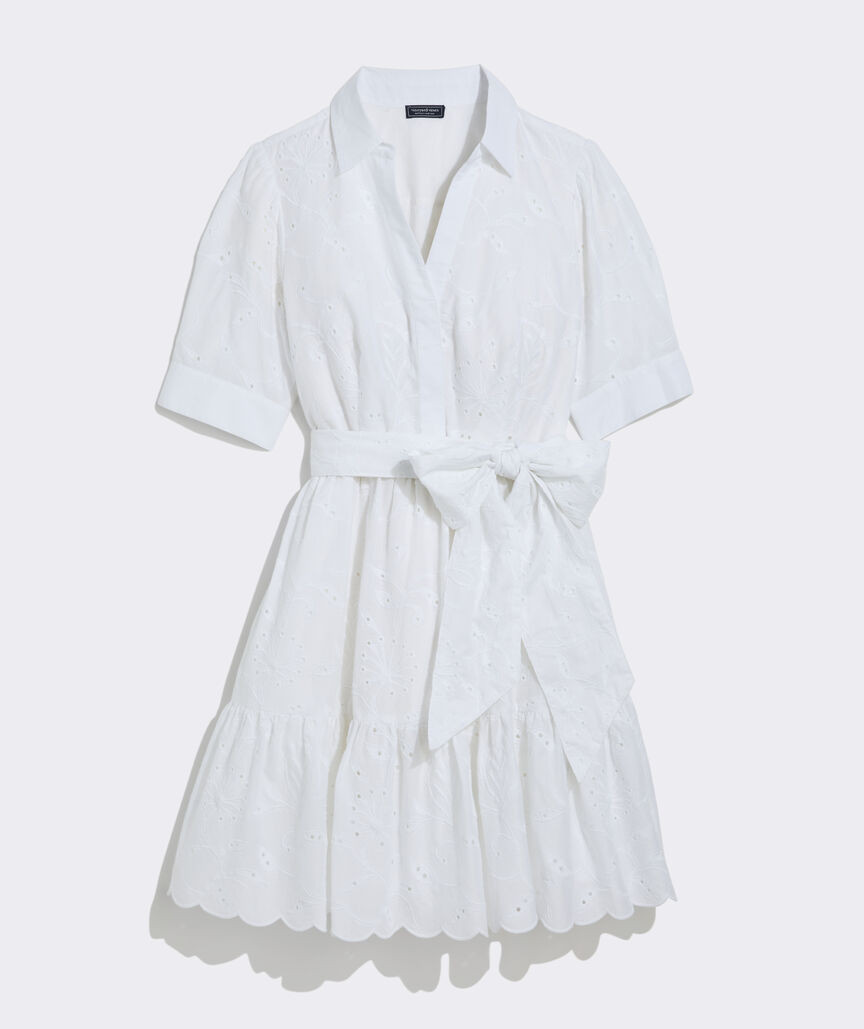 Anne Eyelet Shirtdress | vineyard vines