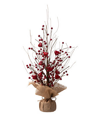 Glitzhome Valentine's Berry Heart Table Tree & Reviews - Home - Macy's | Macys (US)