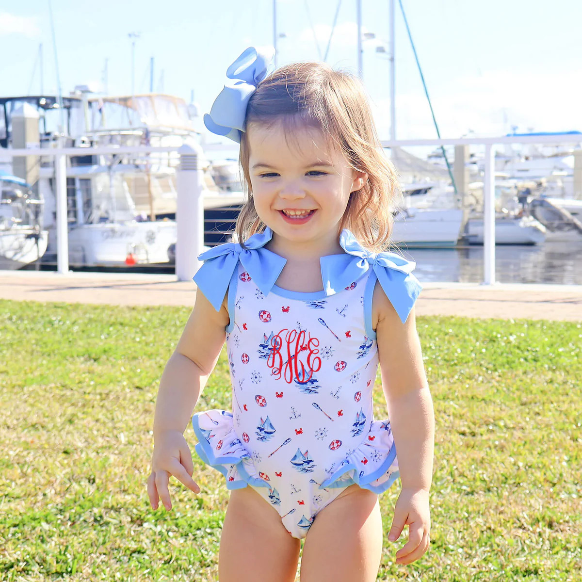 Nautical One Piece Swimsuit | Classic Whimsy