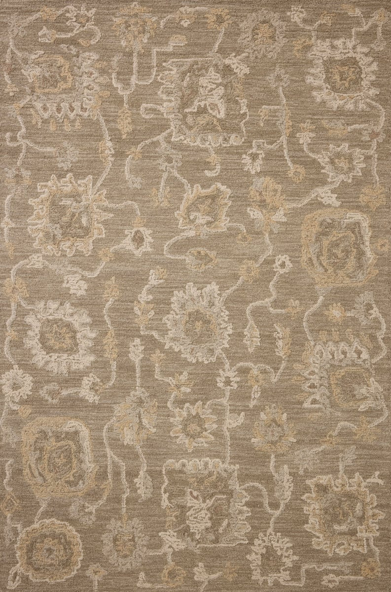 Dorothea DRT-01 Oak/Natural Wool Hand-Tufted Area Rug | Rugs Direct