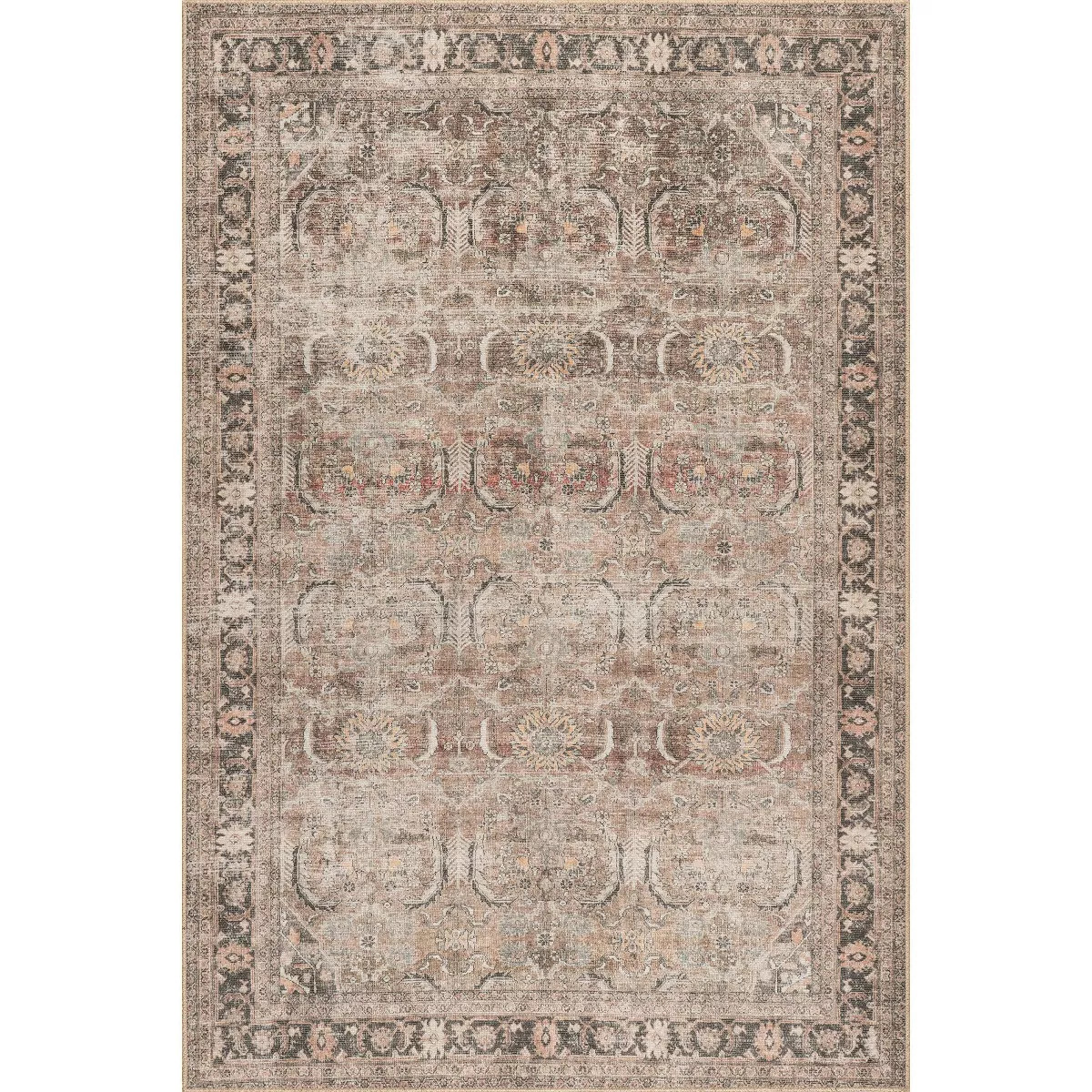 Nuloom Hillstone Collection Traditional Vintage Medallion Area Rug | Target