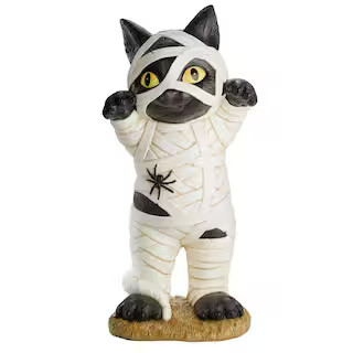Home Accents Holiday 2.5 ft. Halloween Classics Mummy Cat Halloween Porch Greeter 25DK00010 - The... | The Home Depot