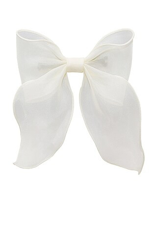 Emi Jay Bow Barrette in White from Revolve.com | Revolve Clothing (Global)