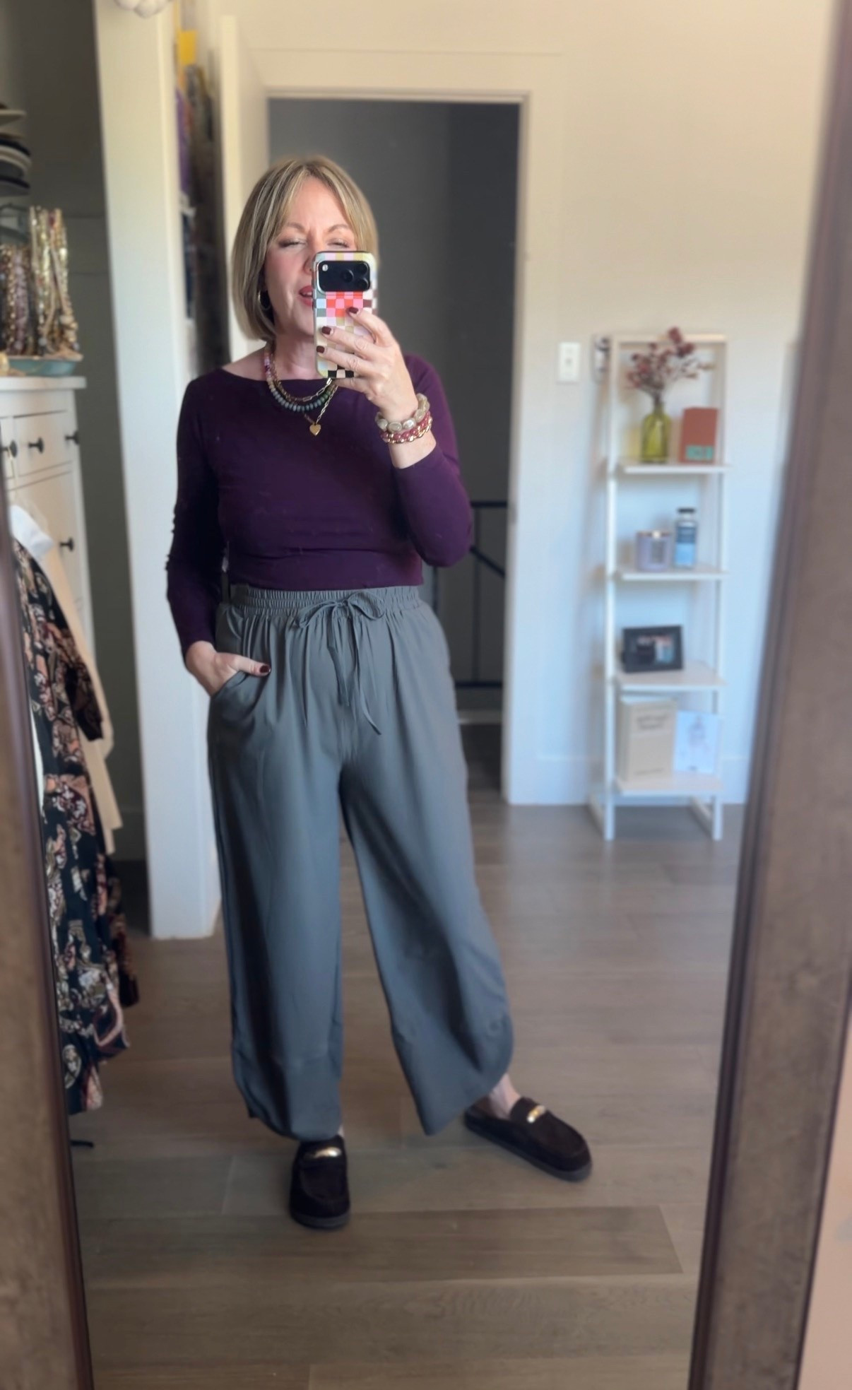 Small top; medium pants

#LTKootd #LTKPetite #LTKOver40