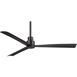 Minka-Aire F787-CL Simple 52 Inch Outdoor 3 Blade Ceiling Fan with DC Motor in Coal Finish | Amazon (US)