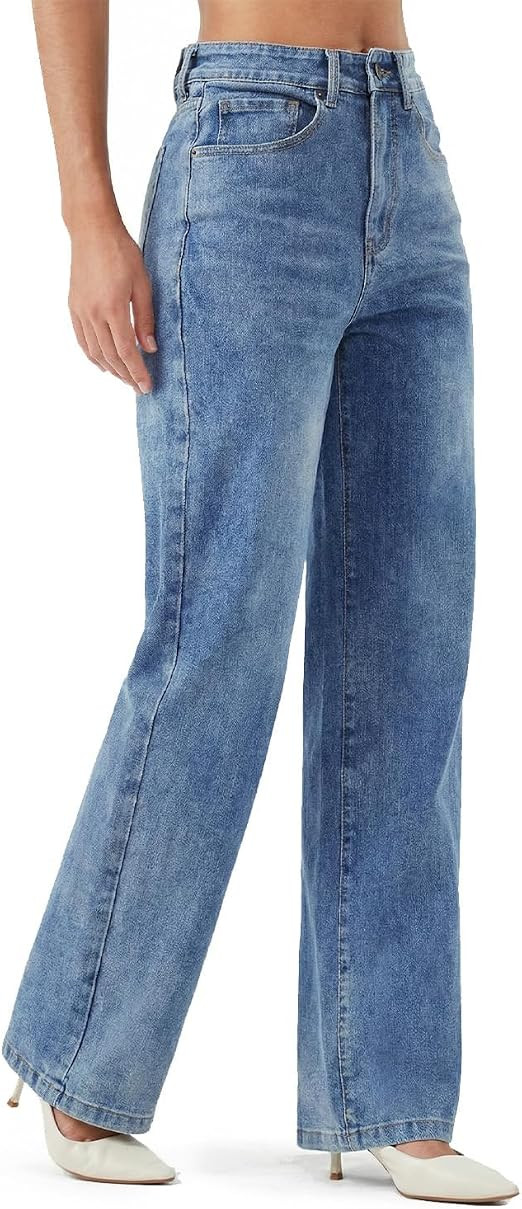 Zylioo Tall Jeans for Women 32"/34" Inseam Long Stretch Denim Pants Straight Leg Mid Rise Classic... | Amazon (US)