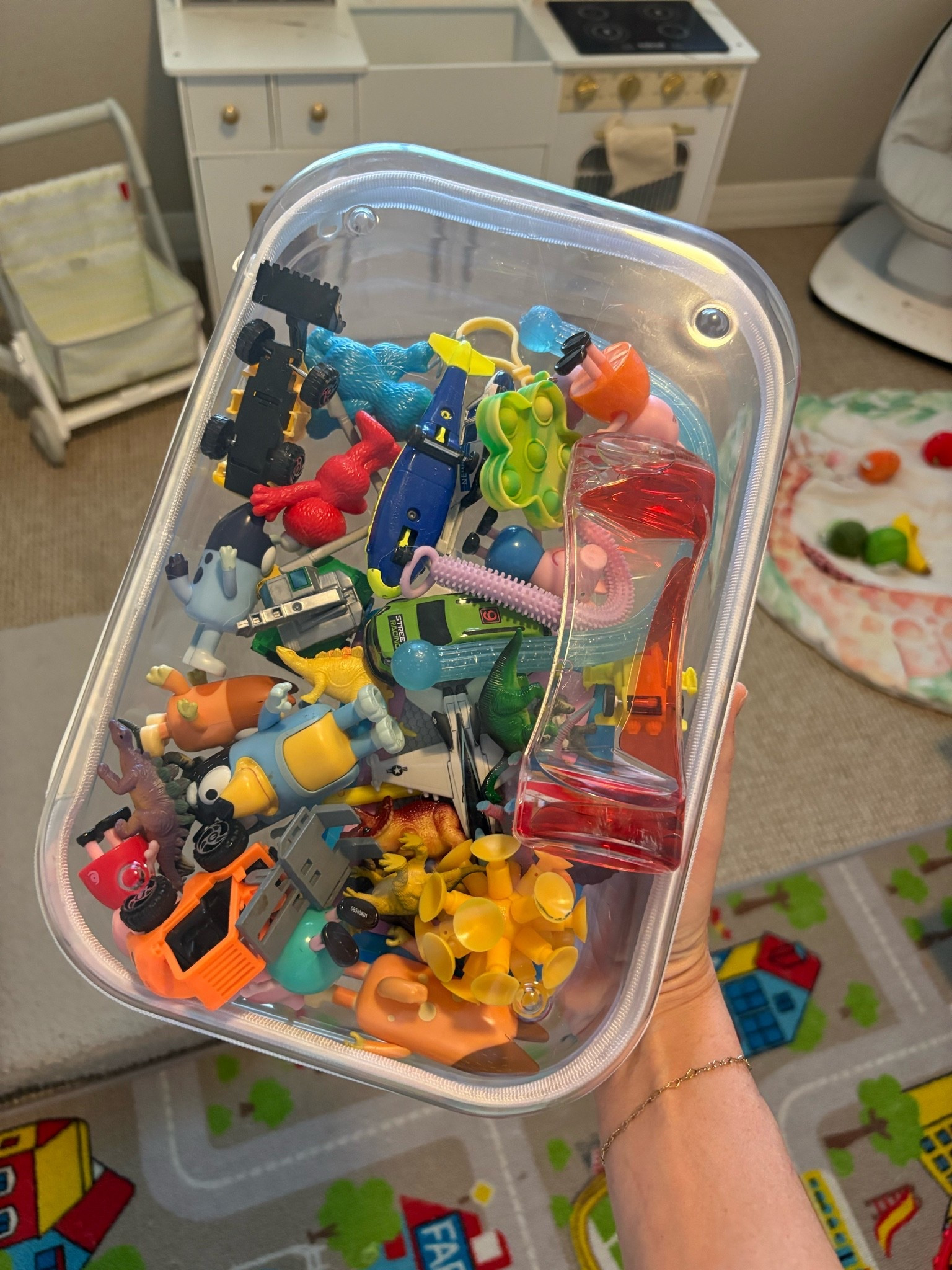 My favorite way to store little toys and pieces!!

#LTKBaby #LTKKids #LTKmomlife