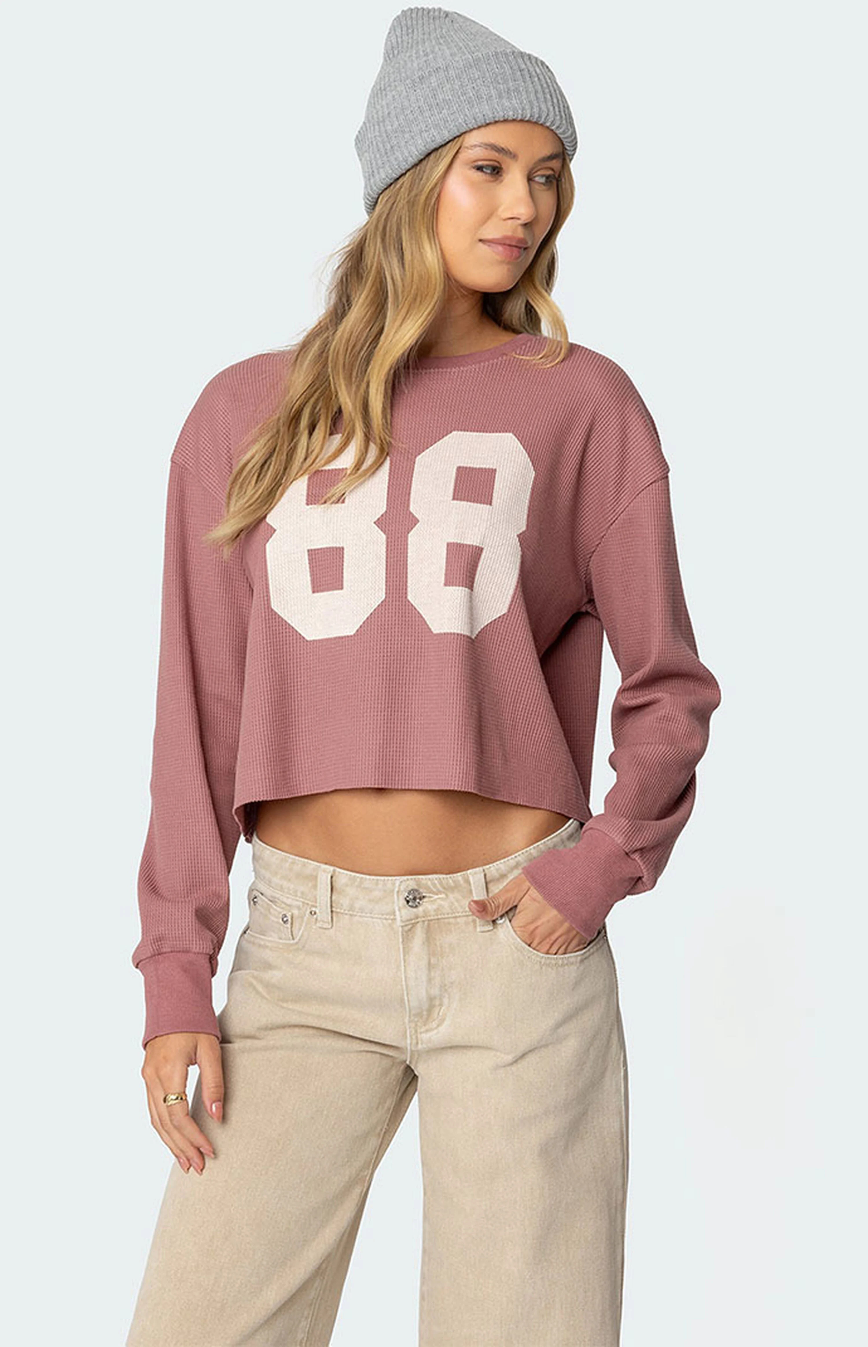 Edikted 88 Waffle Long Sleeve T-Shirt | PacSun