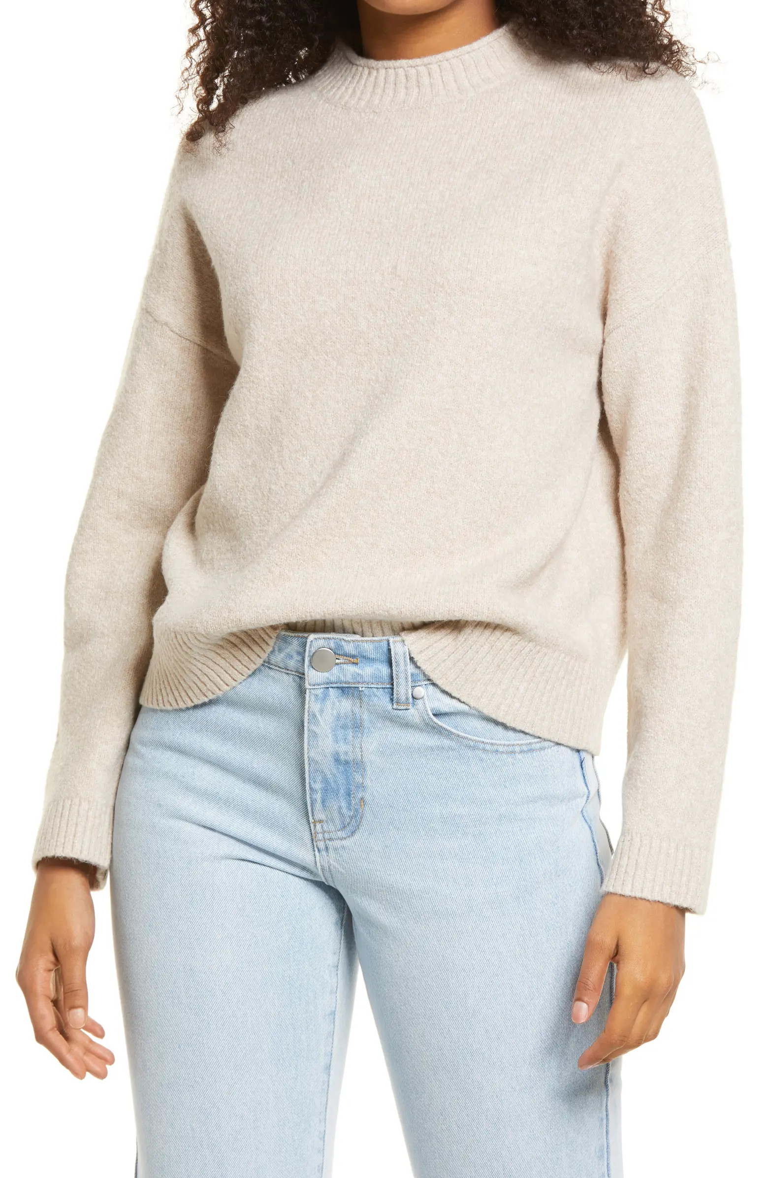 Cozy Roll Crewneck Sweater | Nordstrom