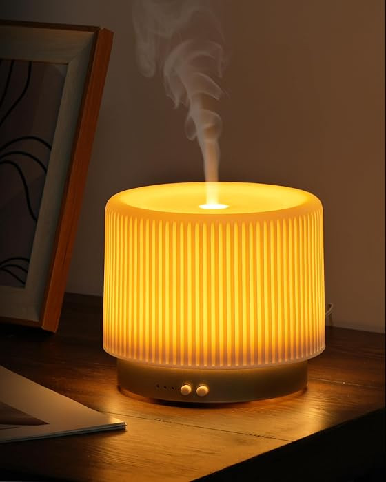 Essential Oil Diffuser - 280ml Ceramic Diffuser for Large Room & Commercial Use, 2.4MHz Aromather... | Amazon (US)