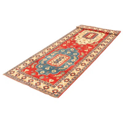 One-of-a-Kind Haward Hand-Knotted New Age 4'11" x 19'6" Runner Wool Area Rug in Red | Wayfair North America