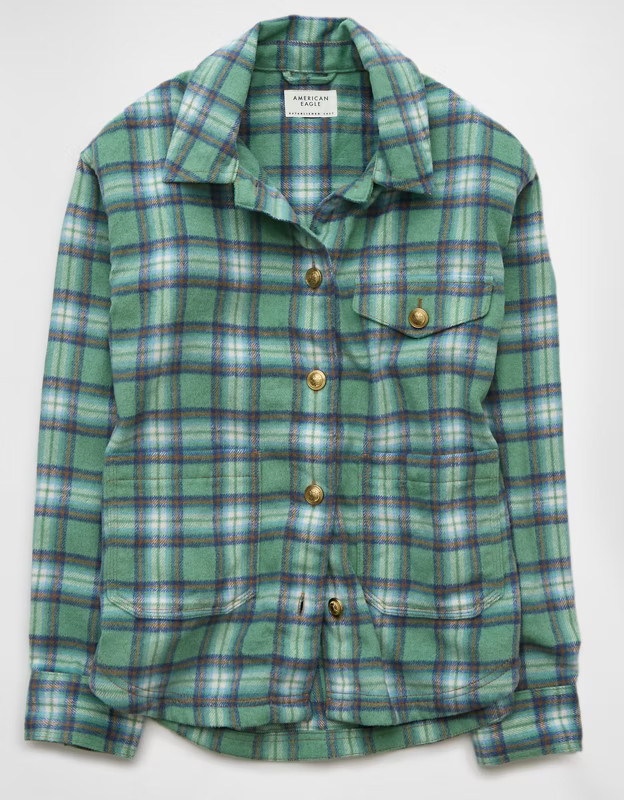 AE Plaid Shacket | American Eagle Outfitters (US & CA)