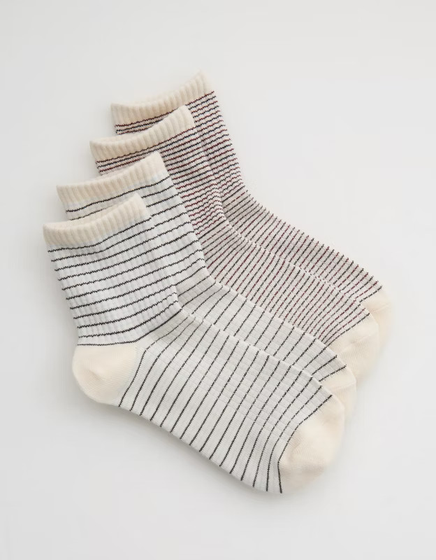 Aerie Mix & Match Bobby Sock 2-Pack | Aerie
