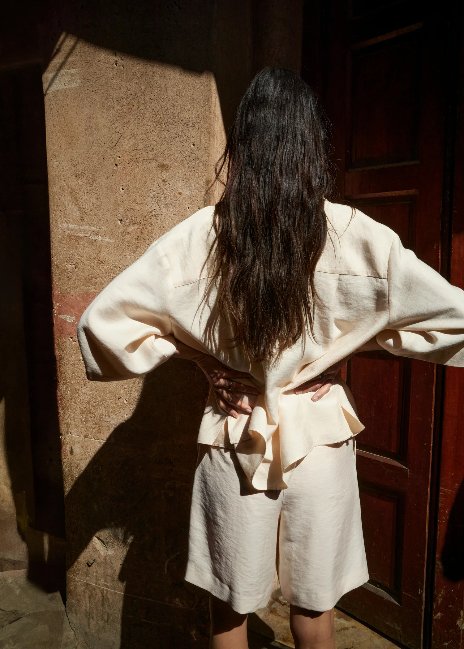 Straight-fit lyocell bermuda shorts | MANGO (UK)