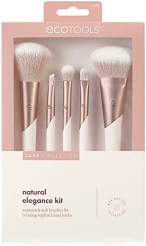 EcoTools Luxe Natural Elegance Professional Face Makeup & Foundation Brush Set, For Face, Cheek, ... | Amazon (US)