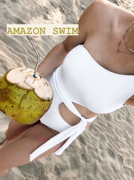 Amazon one shoulder swim under $40 and I’m wearing a size small 

#LTKStyleTip #LTKFindsUnder50 #LTKSwim