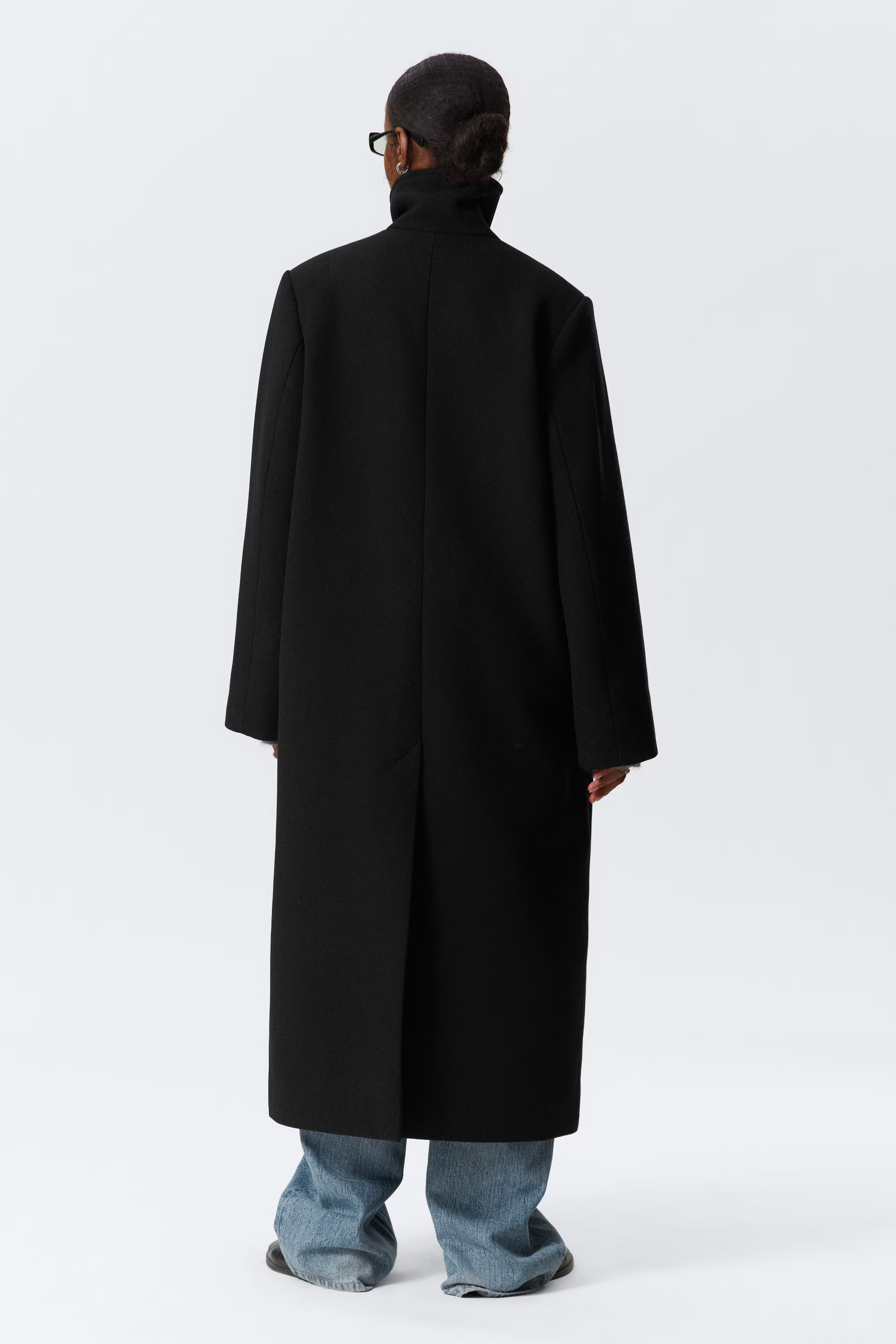 Langer Oversized-Mantel aus Wollmischung | Weekday