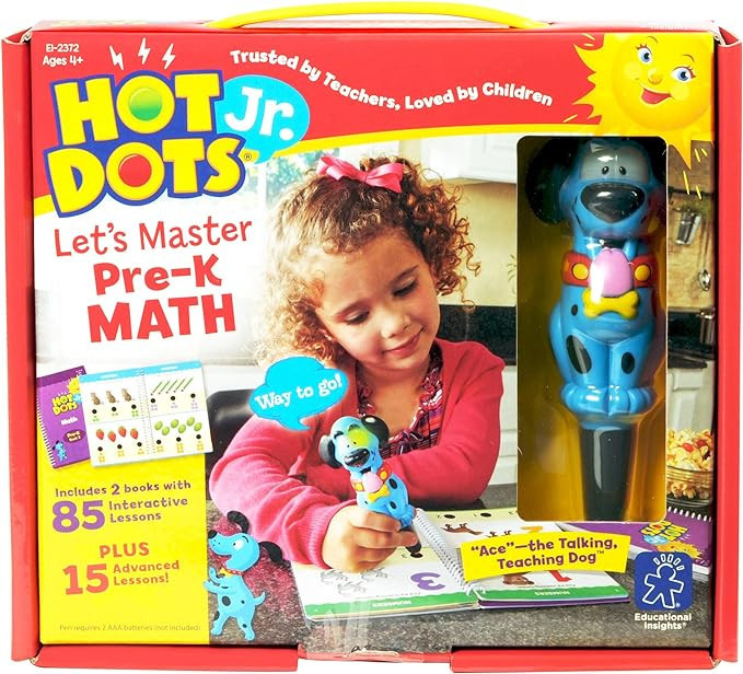 Educational Insights Hot Dots Jr. Let's Master Pre-K Math Set, Homeschool & School Math Workbooks... | Amazon (US)