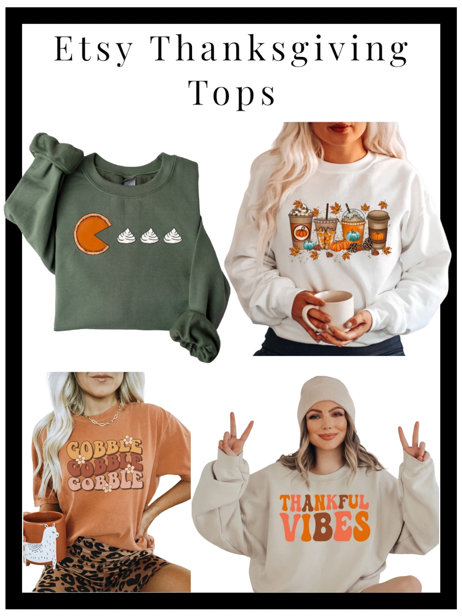 Cutest small business tops for Thanksgiving 

#LTKfit #LTKHoliday #LTKSeasonal