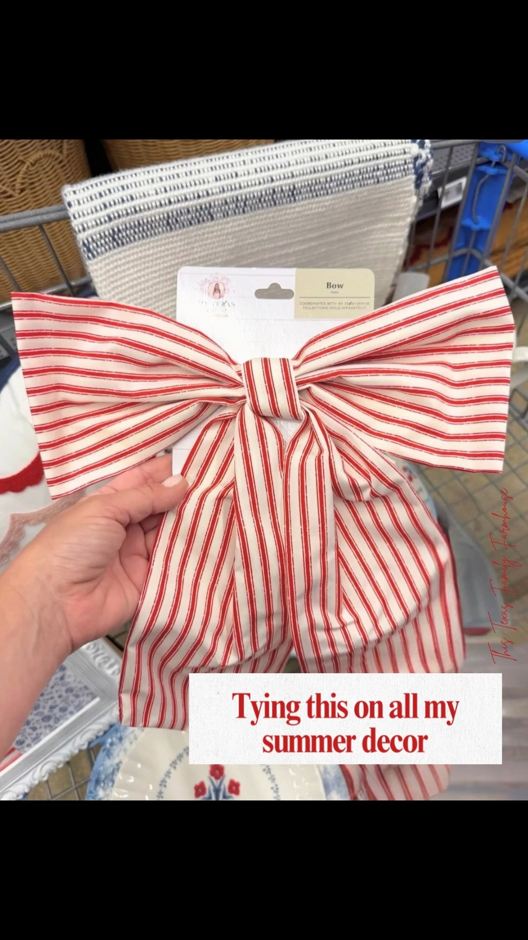 The perfect bow to add to your patriotic home decor for summer! ♥️🤍💙

#LTKmomlife #LTKHome #LTKSeasonal