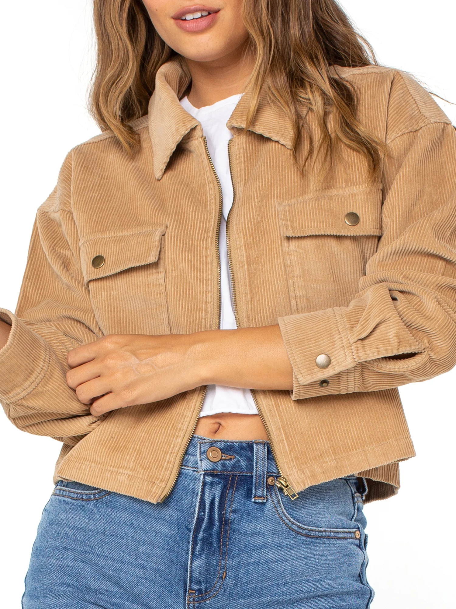 Celebrity Pink Women's Junior' Shacket - Walmart.com | Walmart (US)