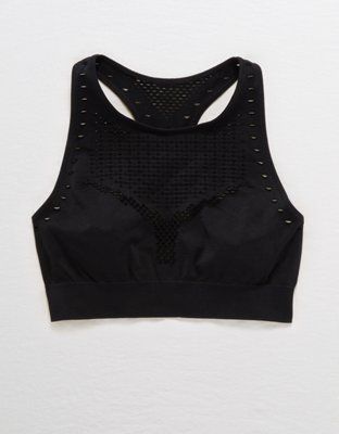 Aerie Chill Seamless High Neck Bralette | American Eagle Outfitters (US & CA)