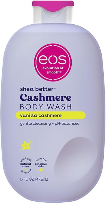 eos Shea Better Cashmere Body Wash, Vanilla Cashmere, Moisturizing, pH Balanced Body Wash, Creamy... | Amazon (US)