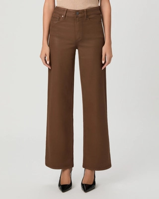 Anessa 31 Inch Wide Leg Jean - Cognac Luxe Coating | Paige