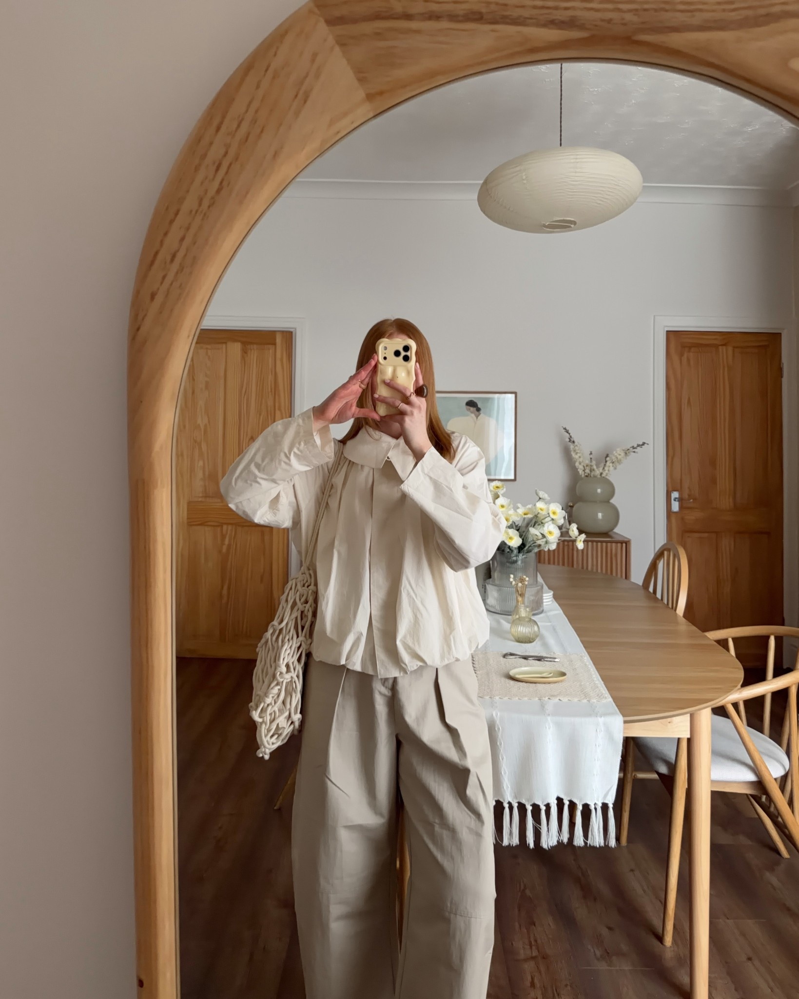 Spring Jacket, Cream Jacket, Lightweight Jacket, Tailored Trouser, Barrel Leg, Neutral Trouser, Alienina Bag, Rope Bag

#LTKuk #LTKspring #LTKeurope