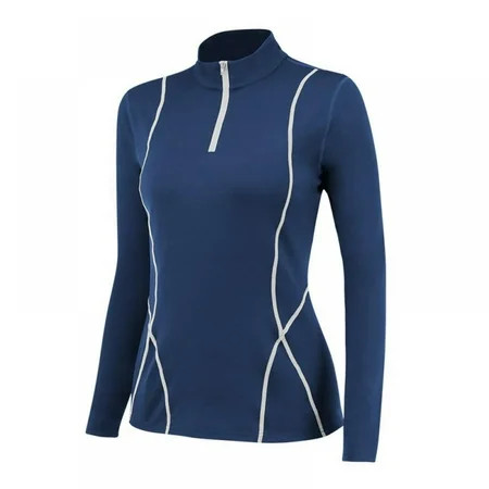 New Women s Autumn And Winter Plus Velvet Long-sleeved Yoga Sportswear Fitness Running Slim Top Half | Walmart (US)