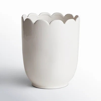 Mirabelle Scalloped Edge Cachepot | Wayfair Professional