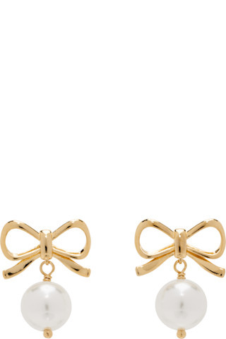 Numbering - Gold #9111 Earrings | SSENSE