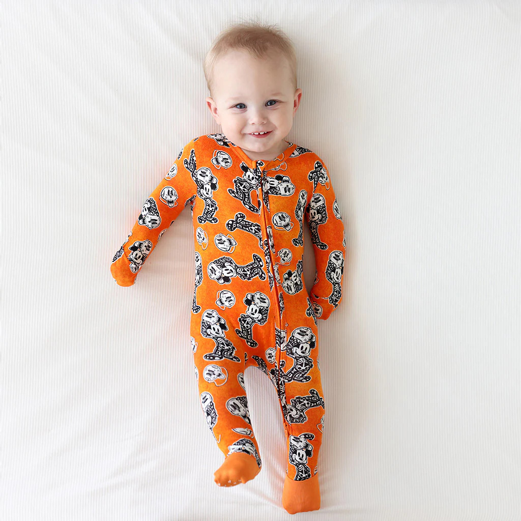 Orange Baby Convertible Sleeper | Disney Mickey Halloween | Posh Peanut