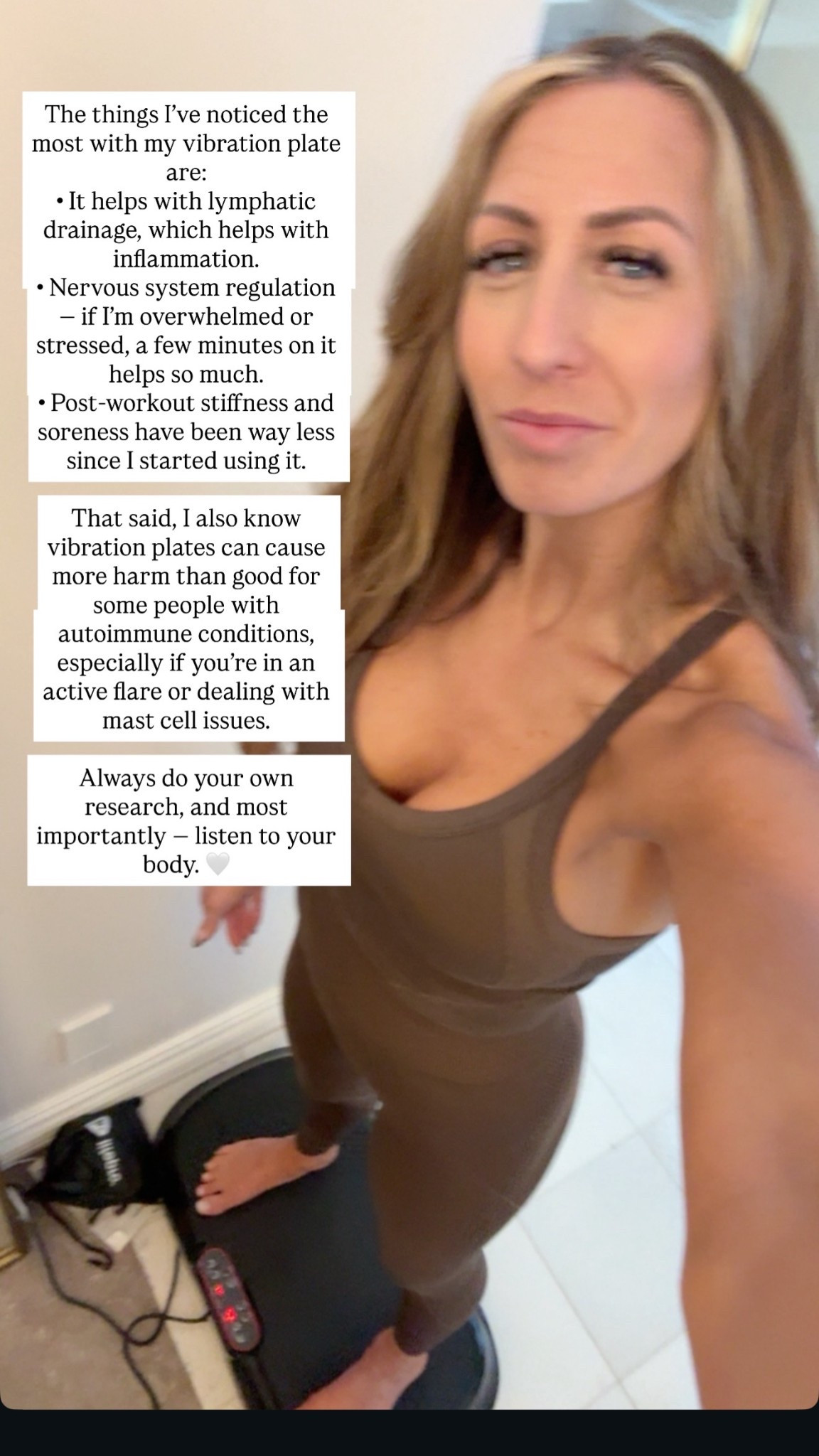 The vibration plate Kevin researched that I love!