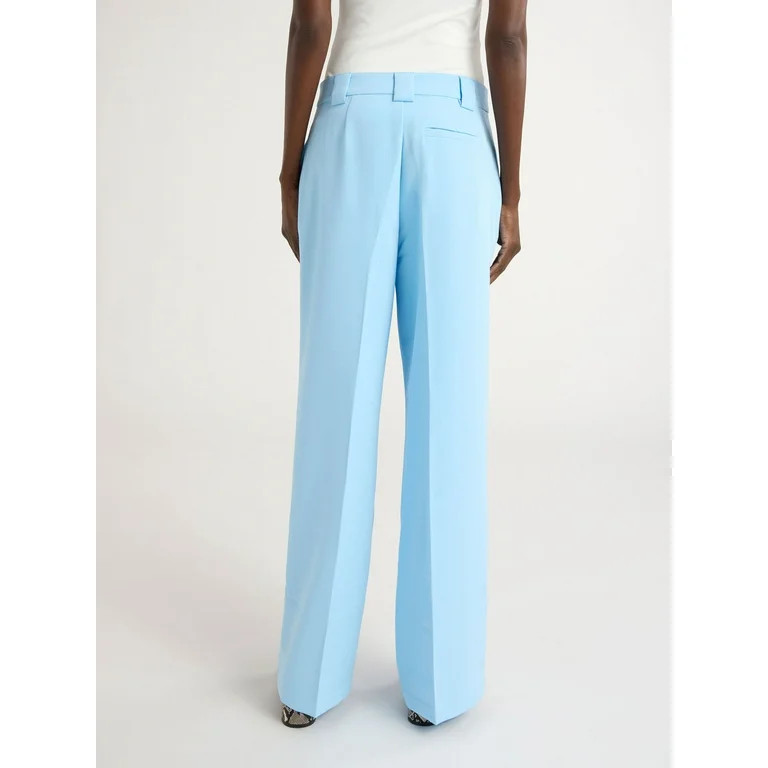 Scoop Women’s and Women's Plus Ultimate Crepe Wide Leg Trousers, 32.5" Inseam, Sizes 0-28W | Walmart (US)