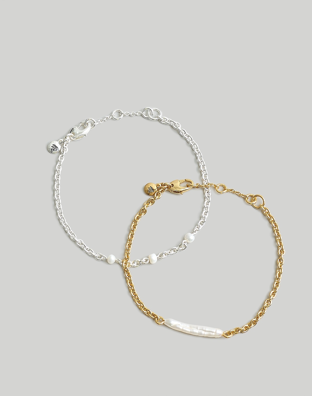 Two-Pack Casted Pearl Bracelet Set | Madewell