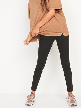 Mid-Rise Super Skinny Black Jeggings for Women | Old Navy (US)