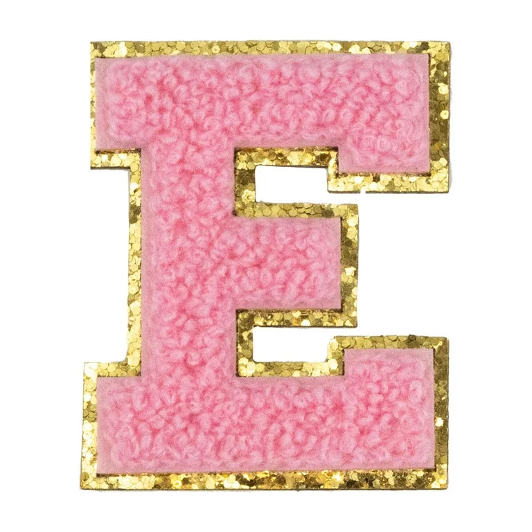 Hello Hobby Chenille E Pink Patch | Walmart (US)