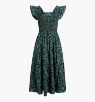 The Ellie Nap Dress - Midnight Garden Poplin | Hill House Home