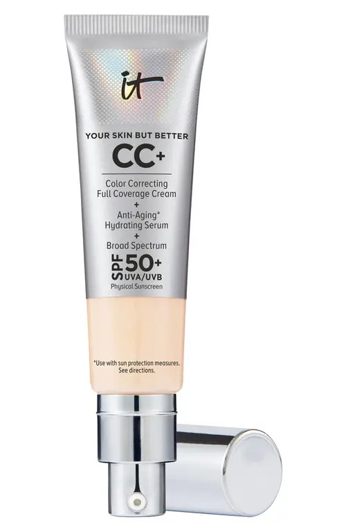 IT Cosmetics CC+ Color Correcting Full Coverage Cream SPF 50+ in Fair Light at Nordstrom, Size 1.08 Oz | Nordstrom