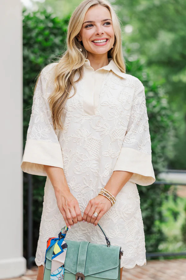 It\u2019s Giving Yes White Embroidered Dress | The Mint Julep Boutique