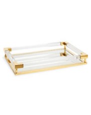 Jacques Small Decorative Tray, Brass | Horchow