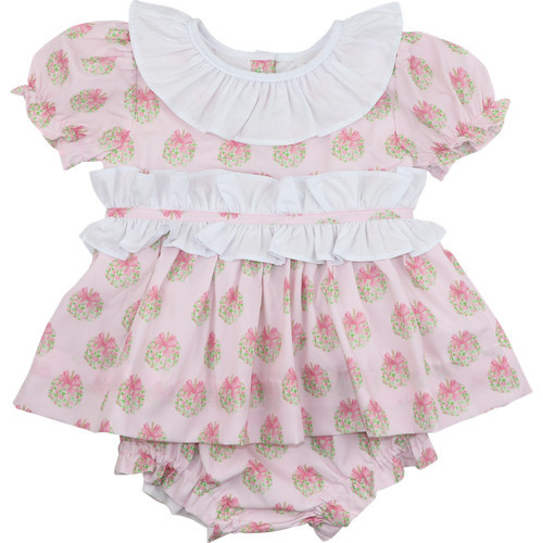 Pink Floral Pumpkin Ruffle Diaper Set | Cecil and Lou